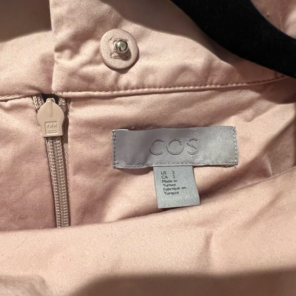 COS Mock Neck Beige/Cream Dress with Pockets Size 2 - Picture 7 of 11